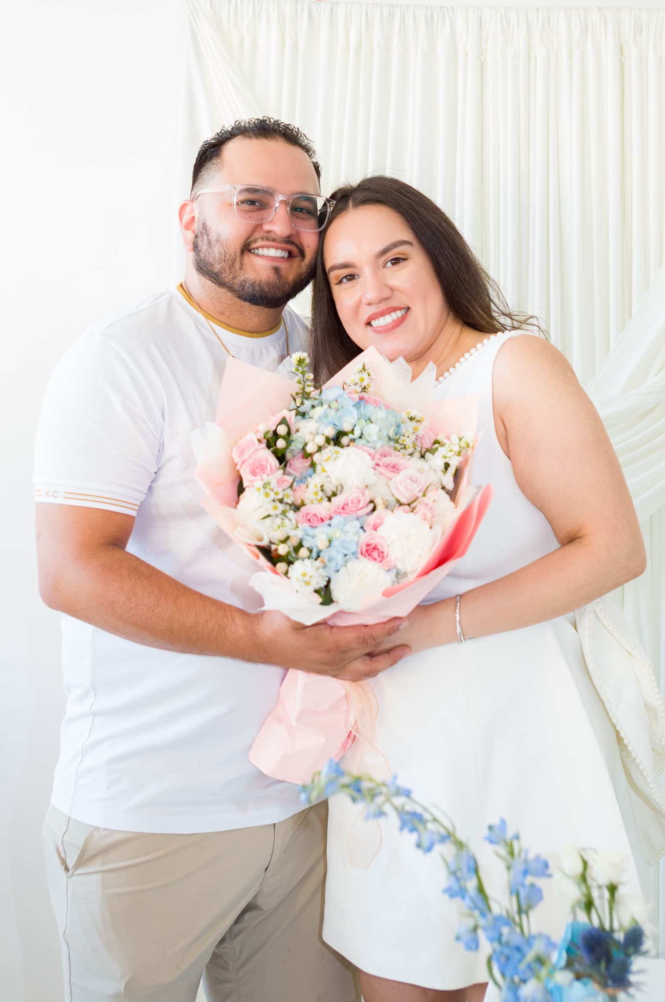 Jinet & John's Couples Shower: A Celebration in Blue & White